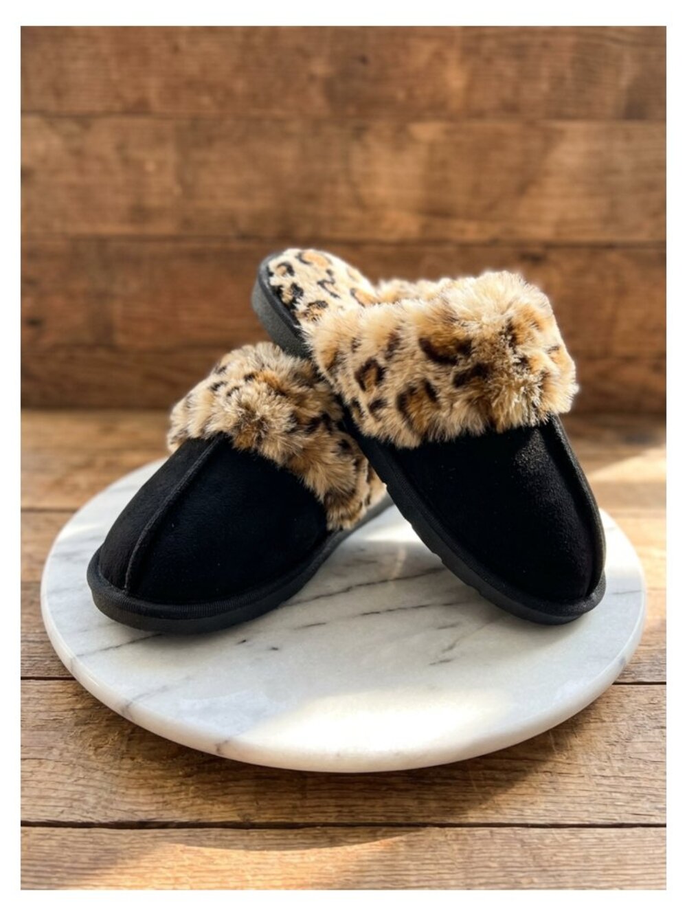 Women's Fuzzy Faux Fur Memory Foam Slide Slippers Warm Winter